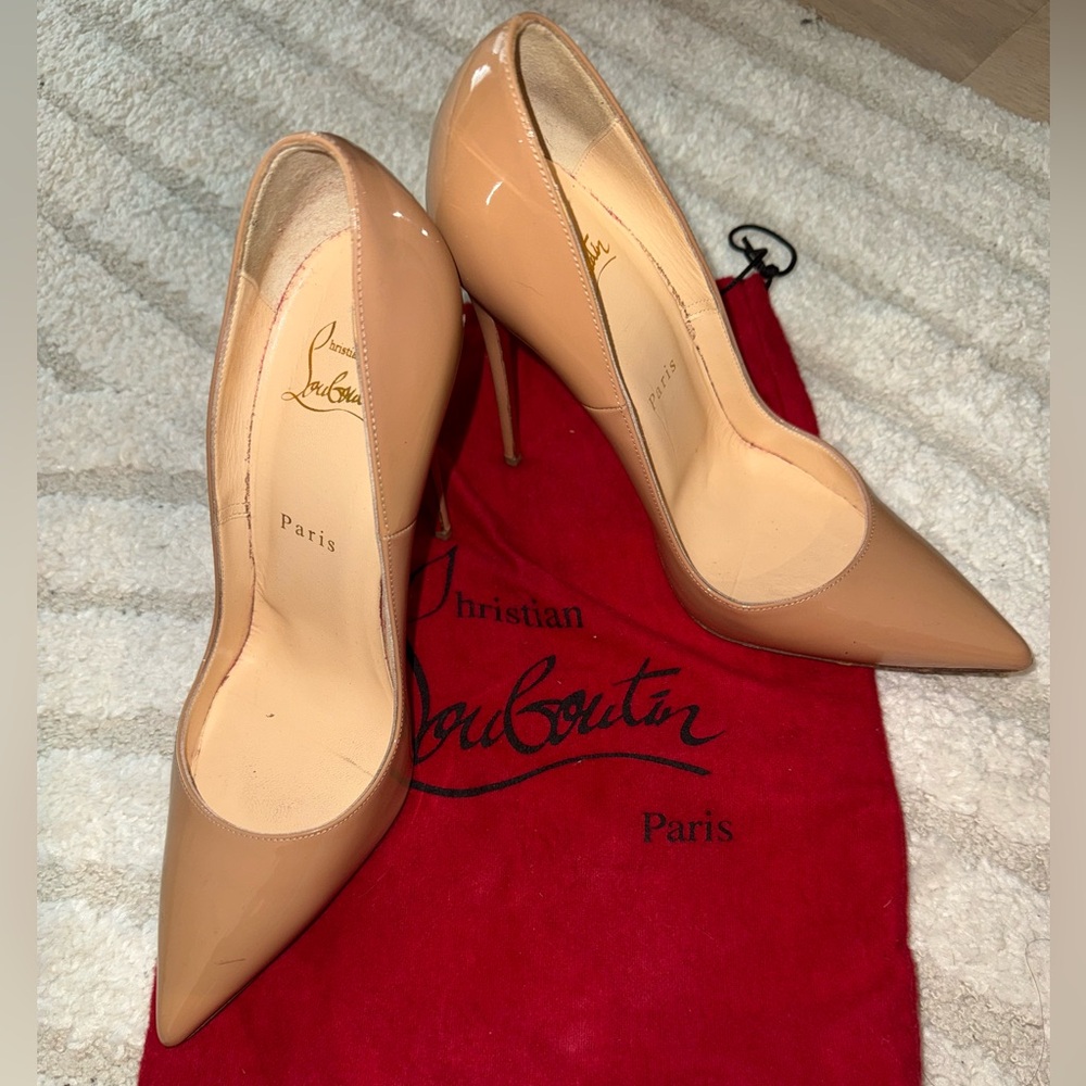 Christian Louboutin Tan So Kate Heels